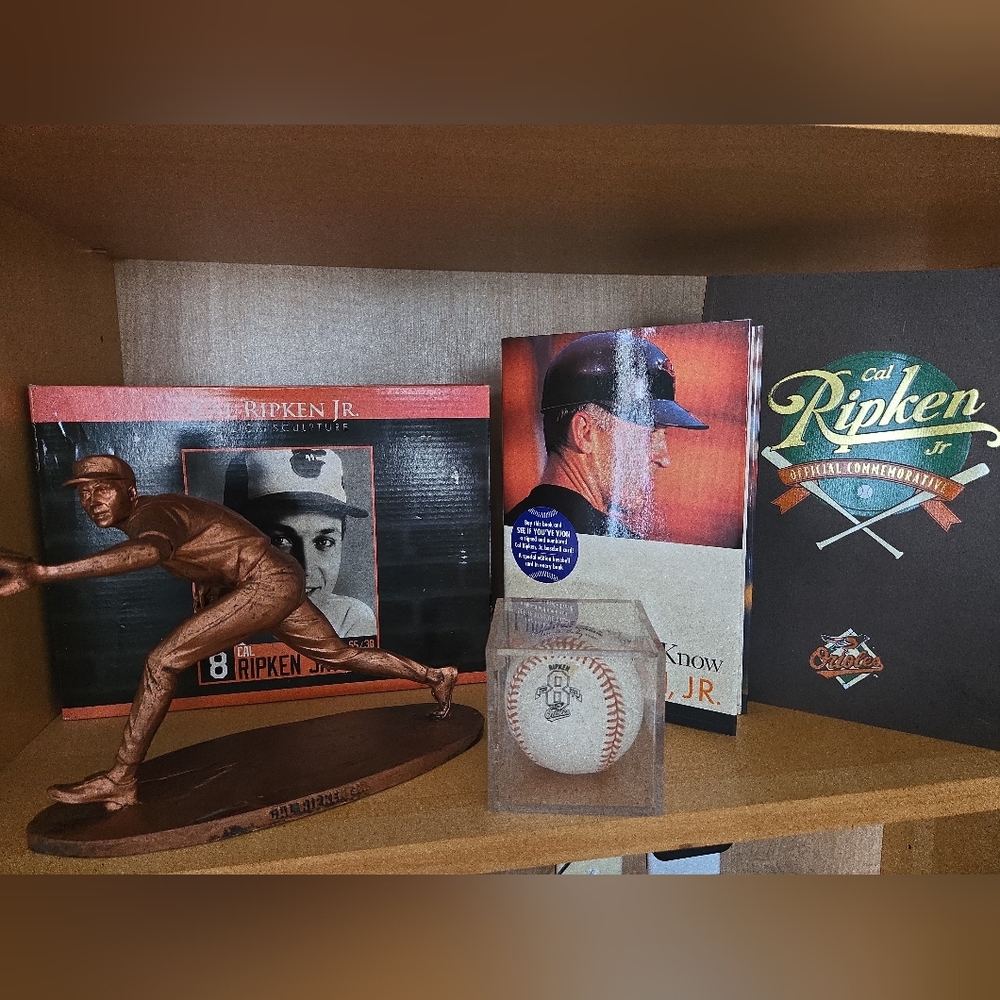 Cal Ripken Jr Orioles Limited Edition Sculpture & Memorabilia Lot